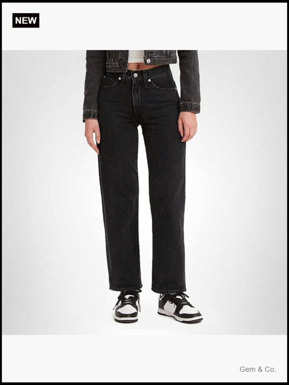 Mid Rise Baggy Straight Leg Jeans - Women's Size 30